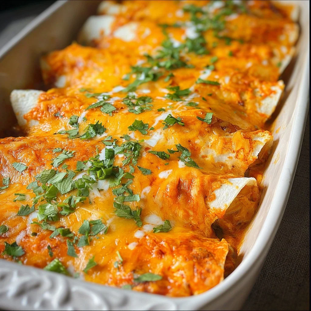 Cream Cheese Chicken Enchiladas