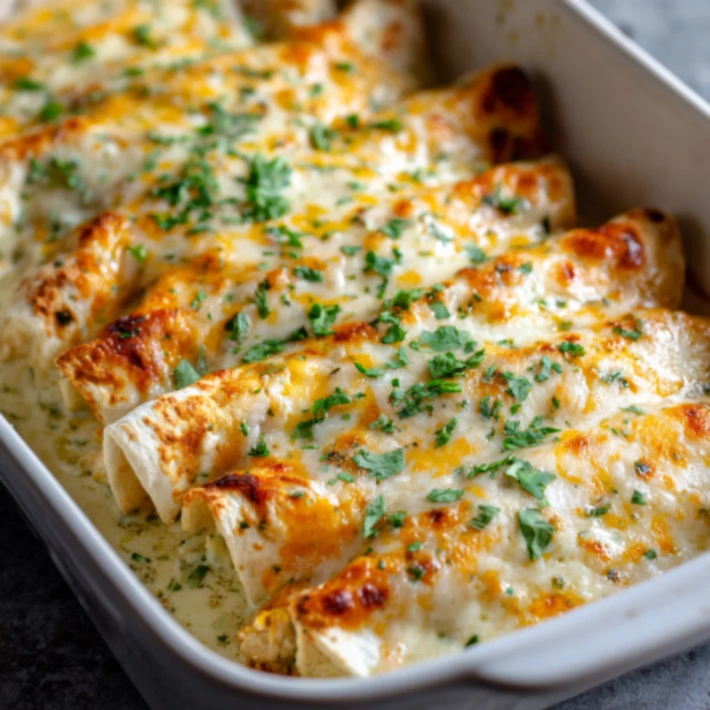 creamy chicken enchiladas