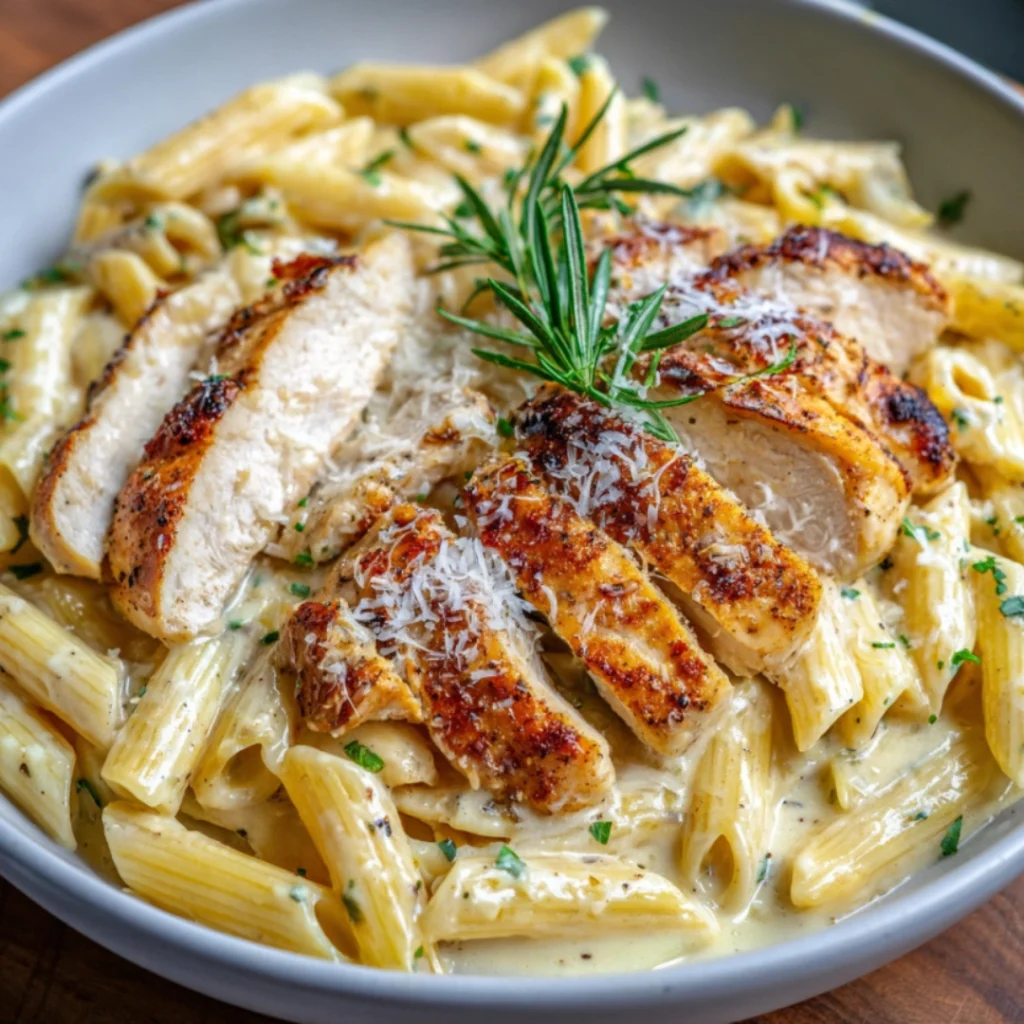 creamy garlic chicken pasta