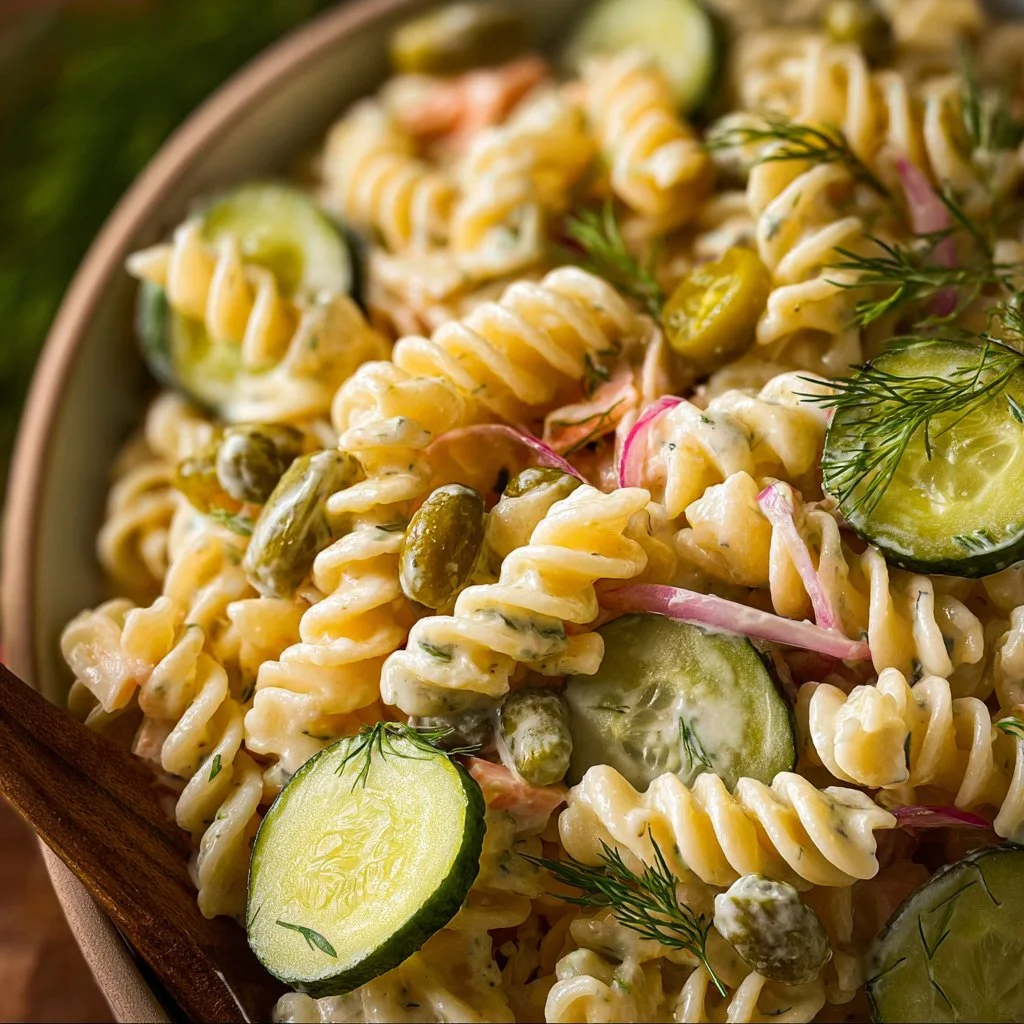 Dill Pickle Pasta Salad recipe