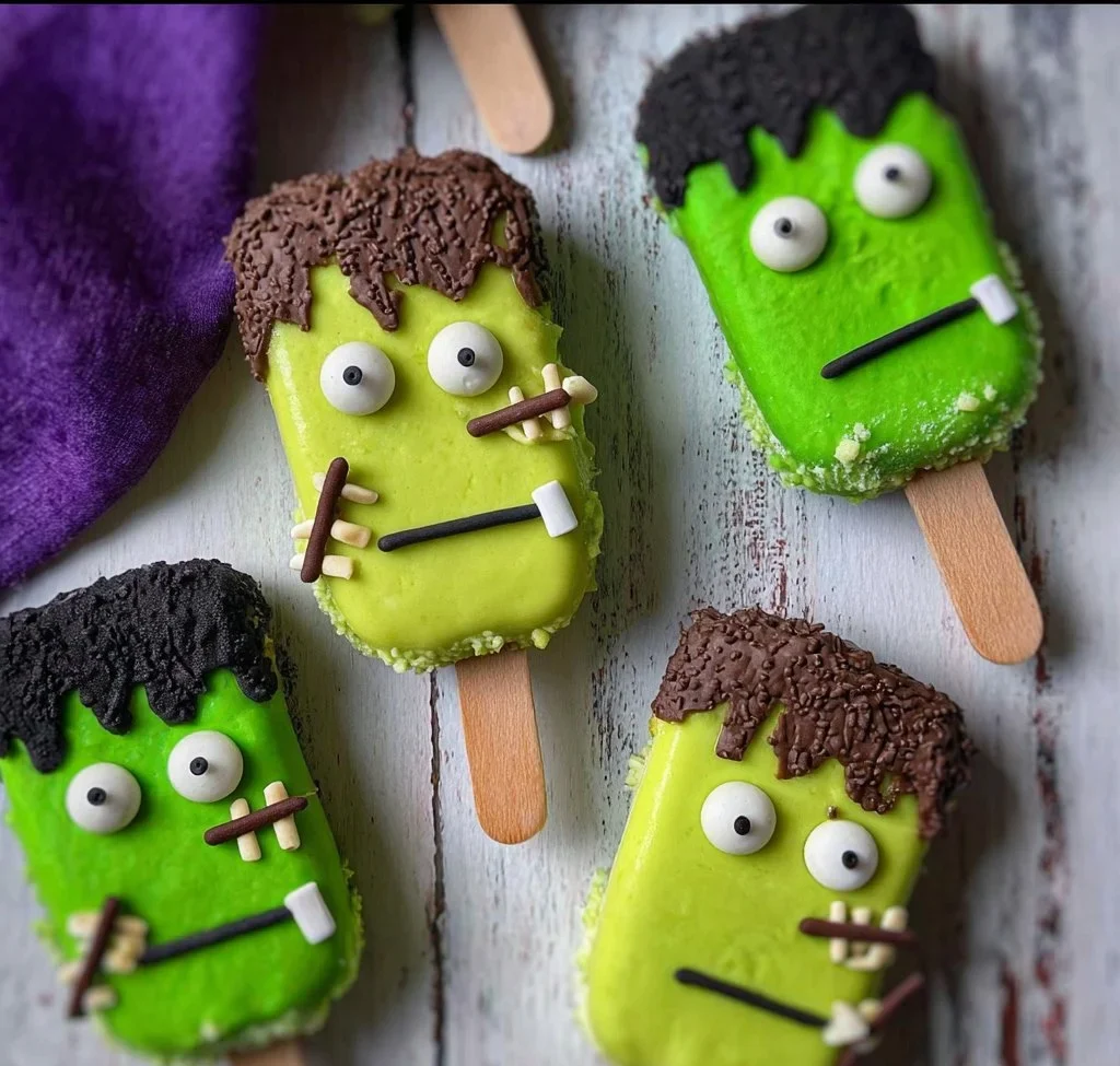 Frankenstein Cakesicles