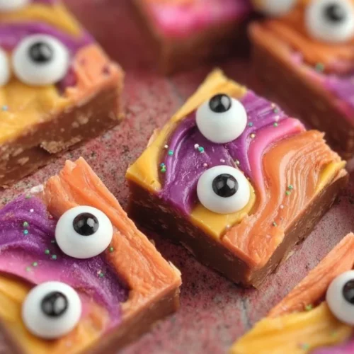Googly Eyed Halloween Fudge