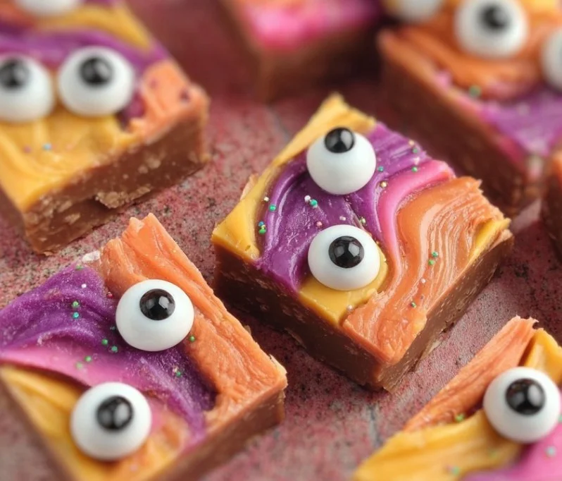 Googly Eyed Halloween Fudge