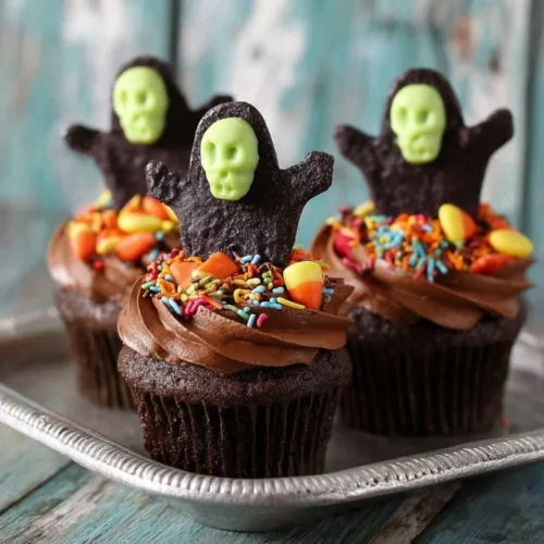 Grim Reapers for Halloween Cupcakes