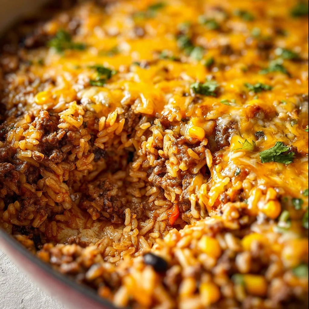 Ground Beef and Rice Casserole