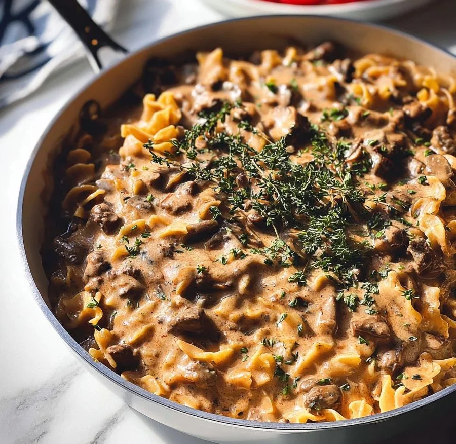 Ground Beef Stroganoff