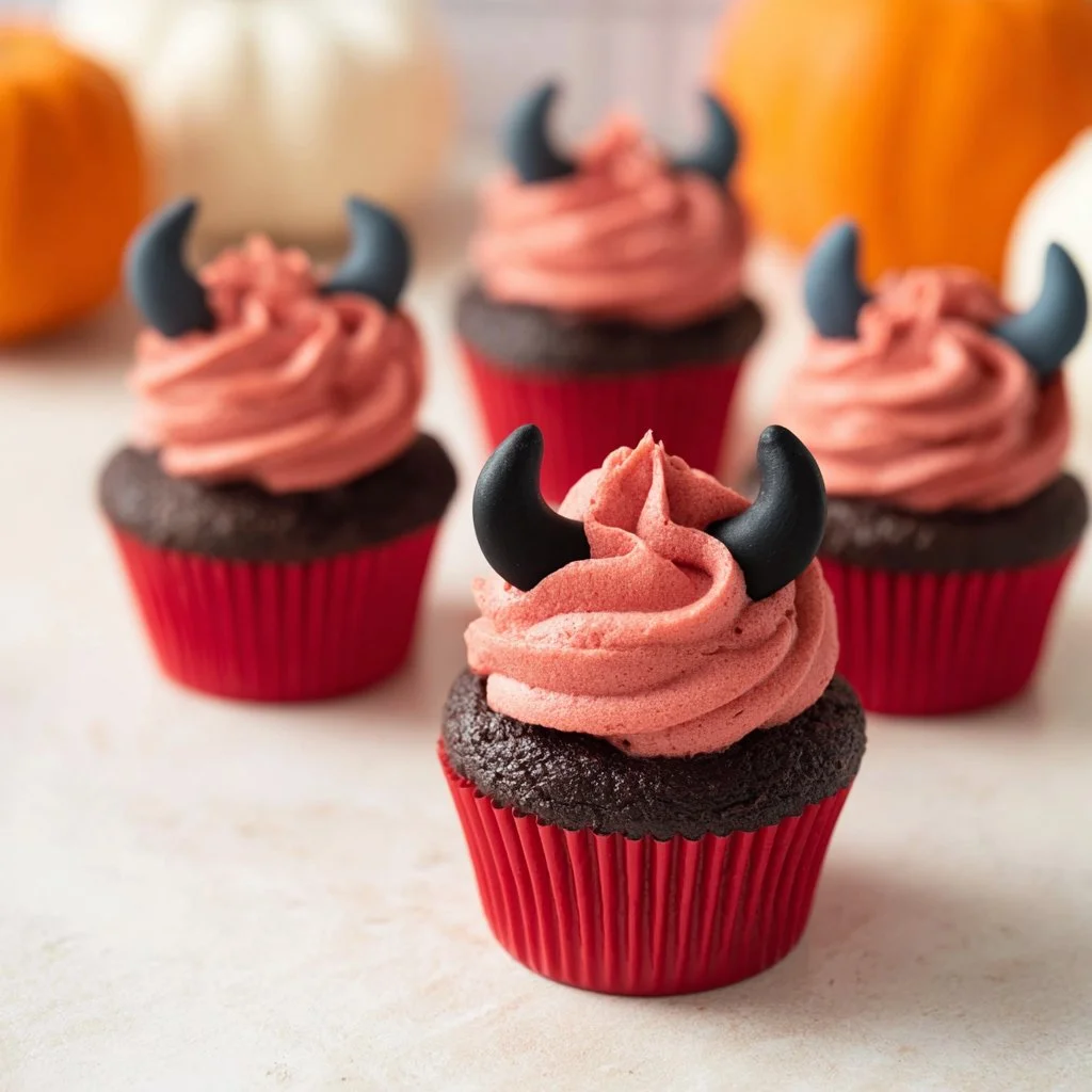 Halloween Devil Cupcakes