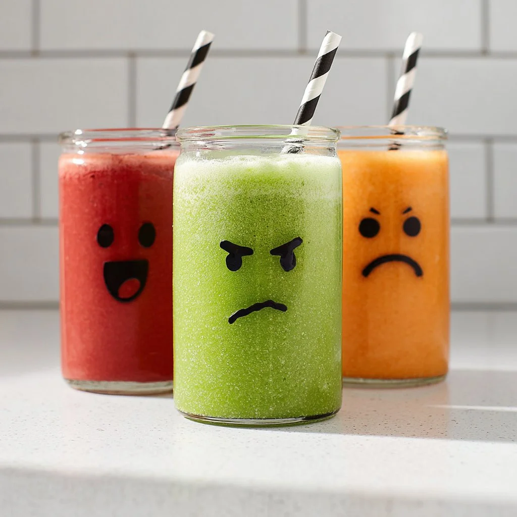 Halloween Monster Face Smoothies