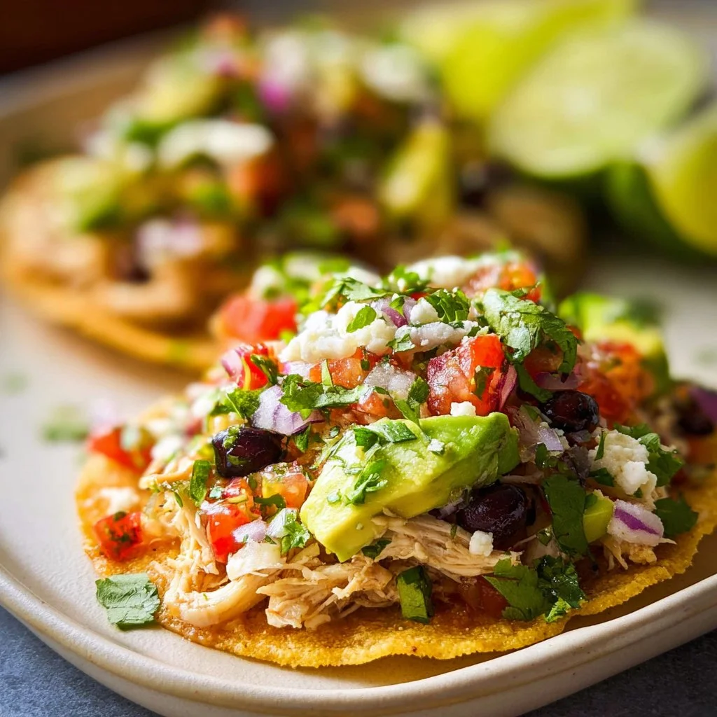 Healthy Chicken Tostadas