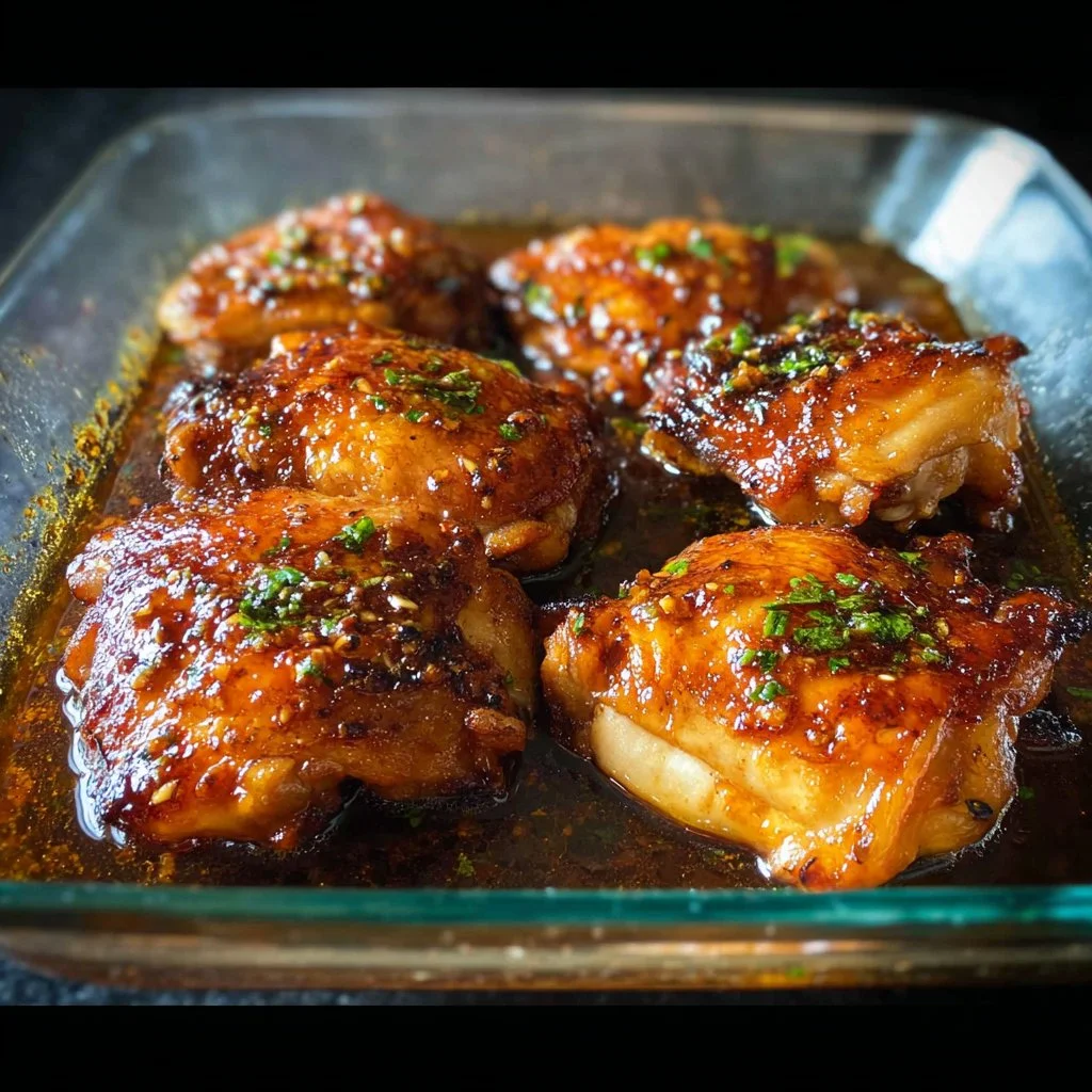 Honey Garlic Chicken Thighs