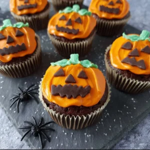 Jack-O-Lantern Cupcakes