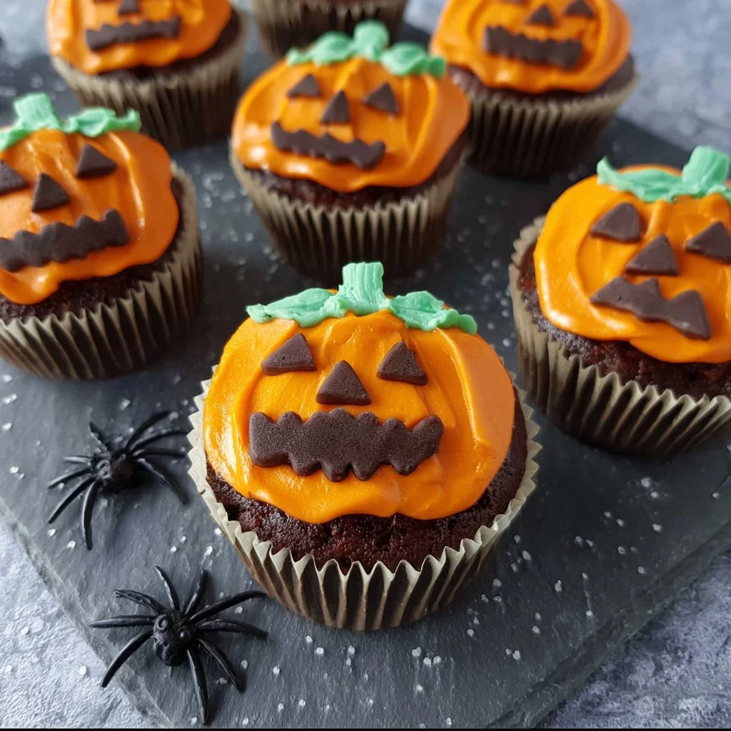 Jack-O-Lantern Cupcakes