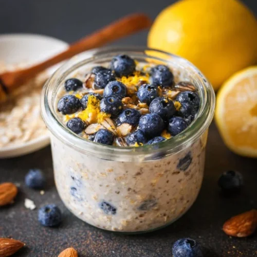 Lemon Blueberry Overnight Oats