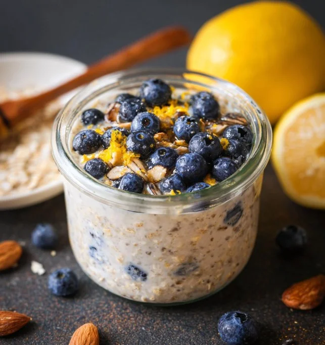 Lemon Blueberry Overnight Oats
