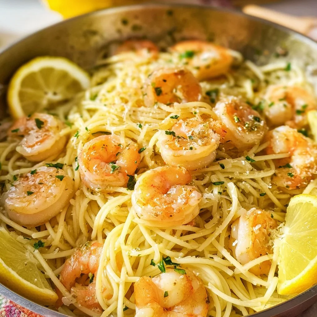 Lemon Shrimp Pasta