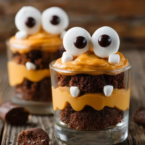 Monster Pumpkin Pie Pudding
