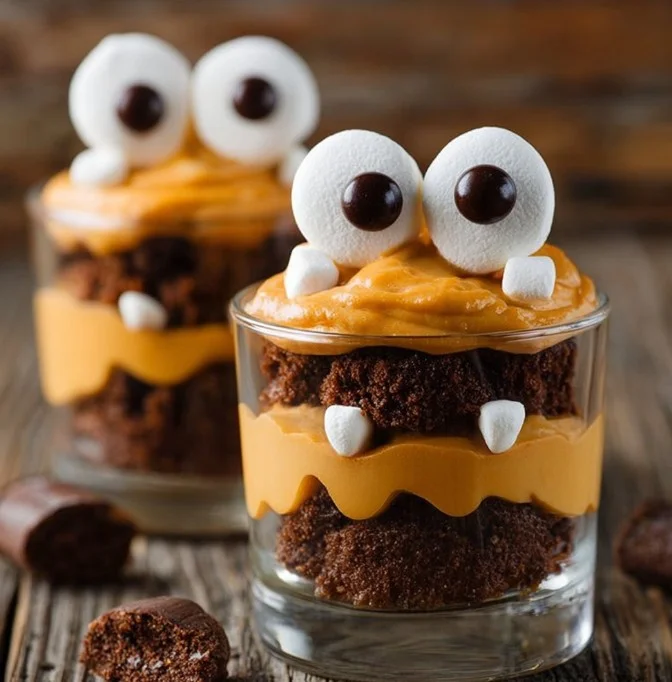Monster Pumpkin Pie Pudding