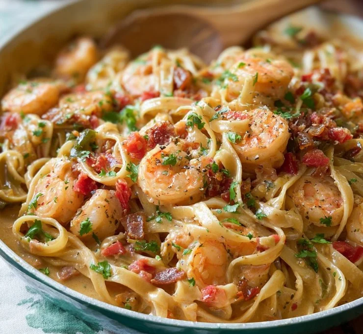 One-Pot Creamy Cajun Shrimp Pasta