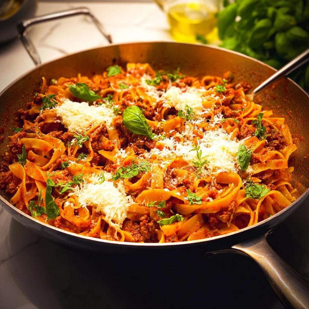 One Pot Pasta With Meat Sauce