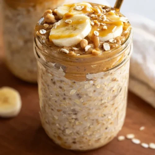 Peanut Butter Banana Overnight Oats