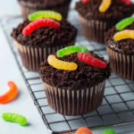Pudding Filled Dirt Cupcakes