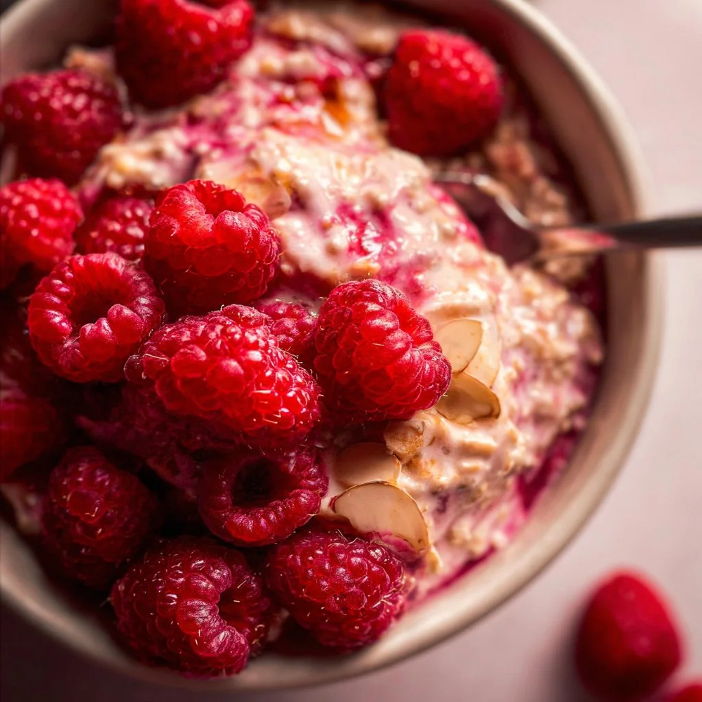 Raspberry Overnight Oats