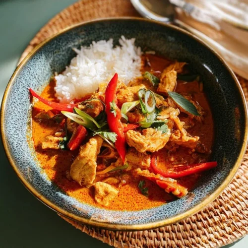 Red curry chicken