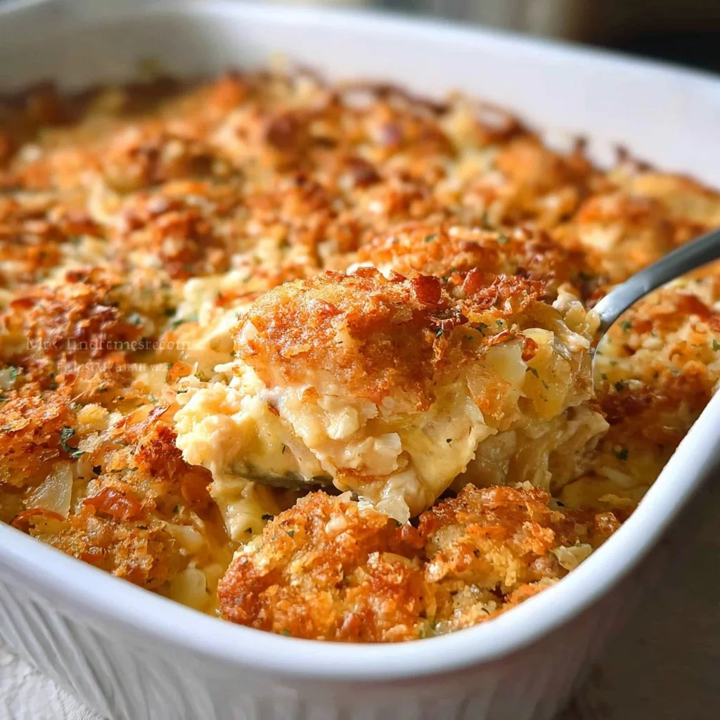 Ritz Cracker Chicken Casserole