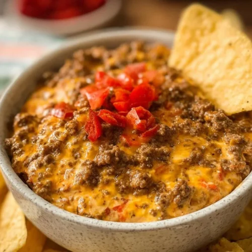 Rotel Dip with Ground Beef