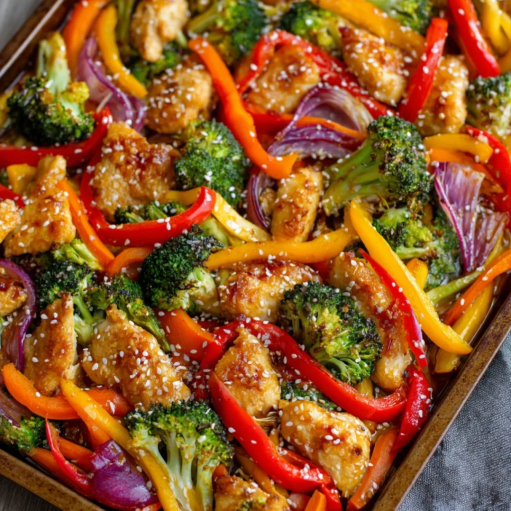 sheet pan chicken and veggies