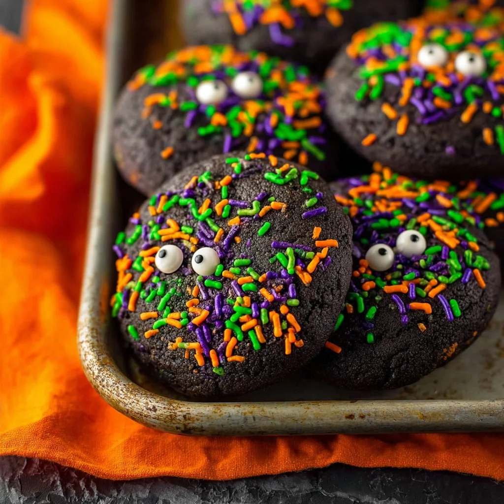 Slime Filled Halloween Cookies
