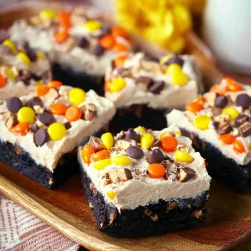 Delicious Vanishing Black Cocoa Brownies on a plate, ready to be enjoyed.