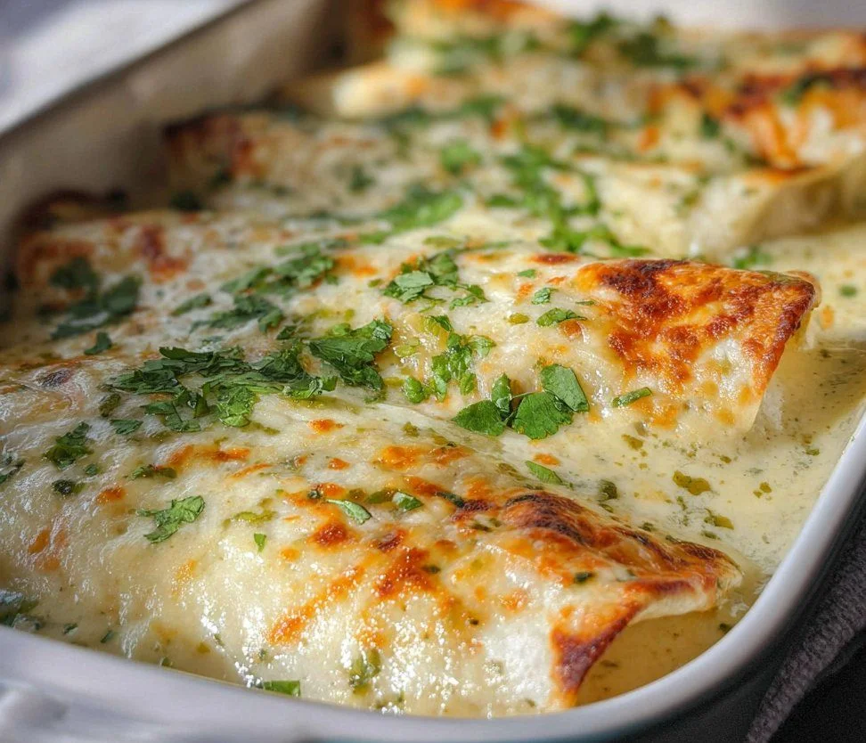 White Chicken Enchiladas
