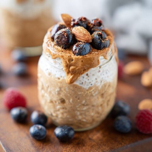 Almond Butter Overnight Oats