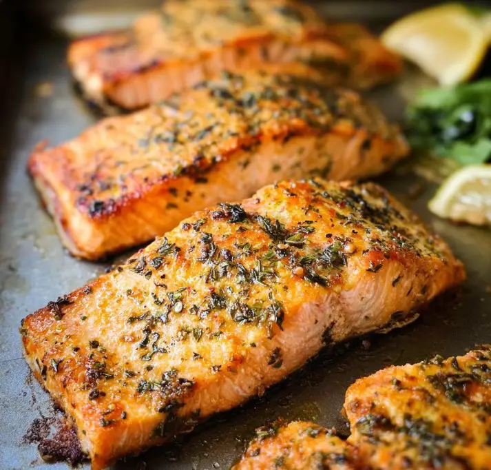 Broiled Salmon