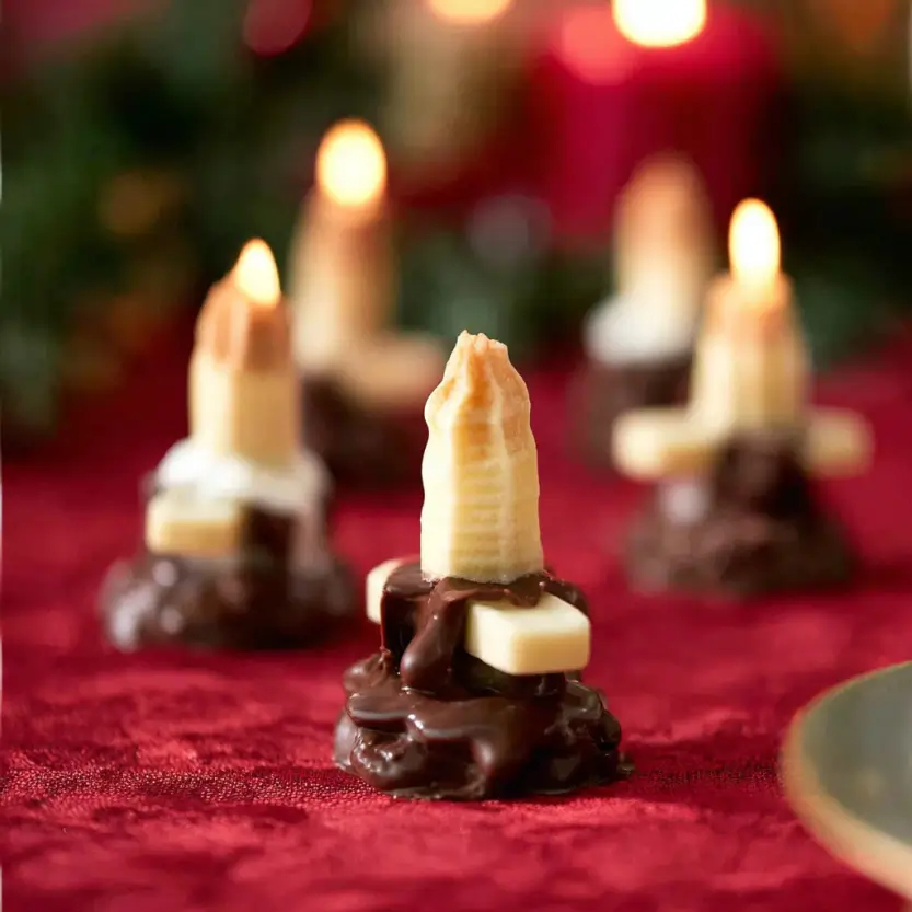 Edible Christmas Candles