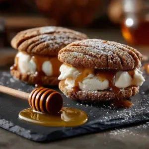 Apple Cider Whoopie Pie Cookies with Caramel ready to be enjoyed.