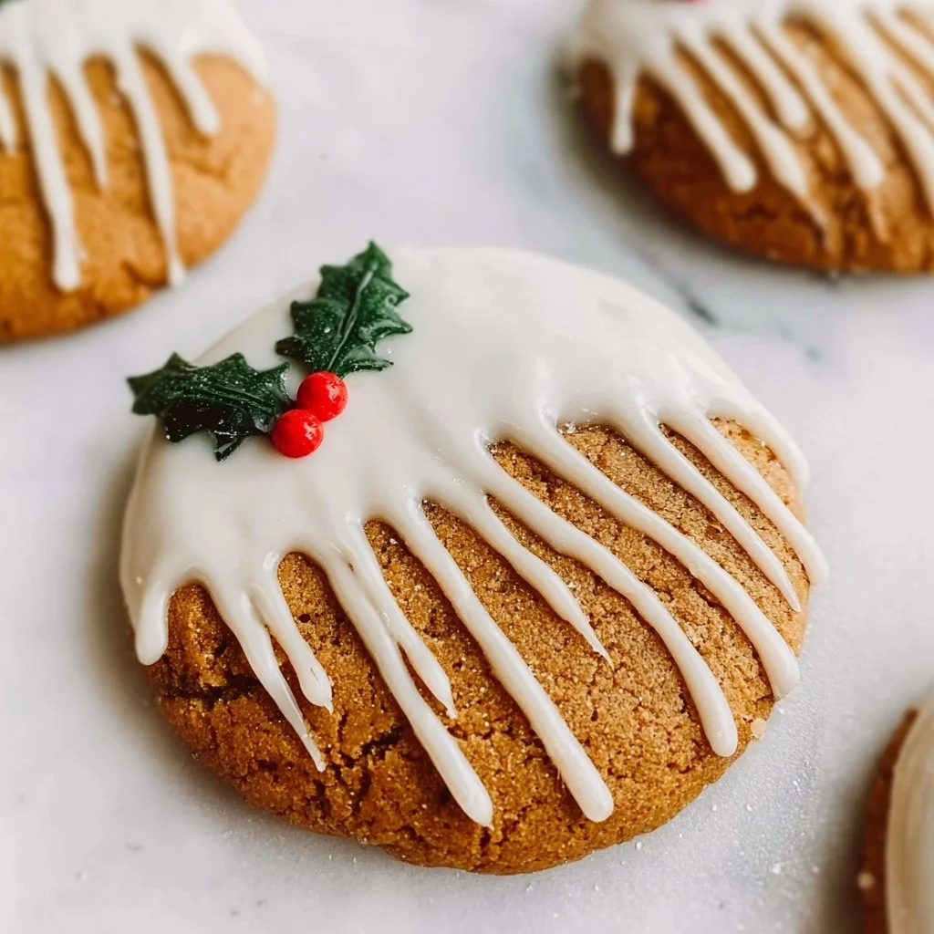 Chewy maple cinnamon cookies with white chocolate chips on a cooling rack