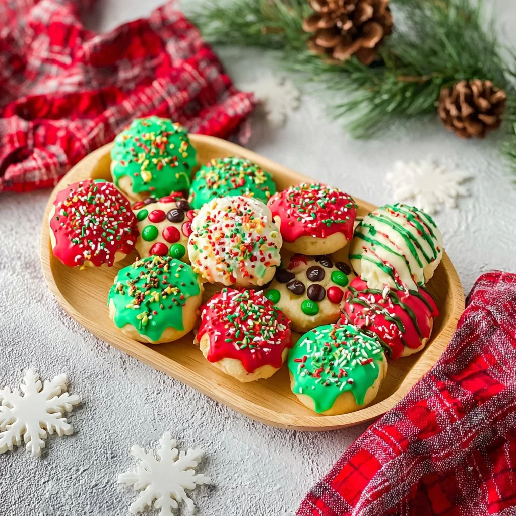 Delicious Christmas Ornament Oreo Pops decorated for the festive season.