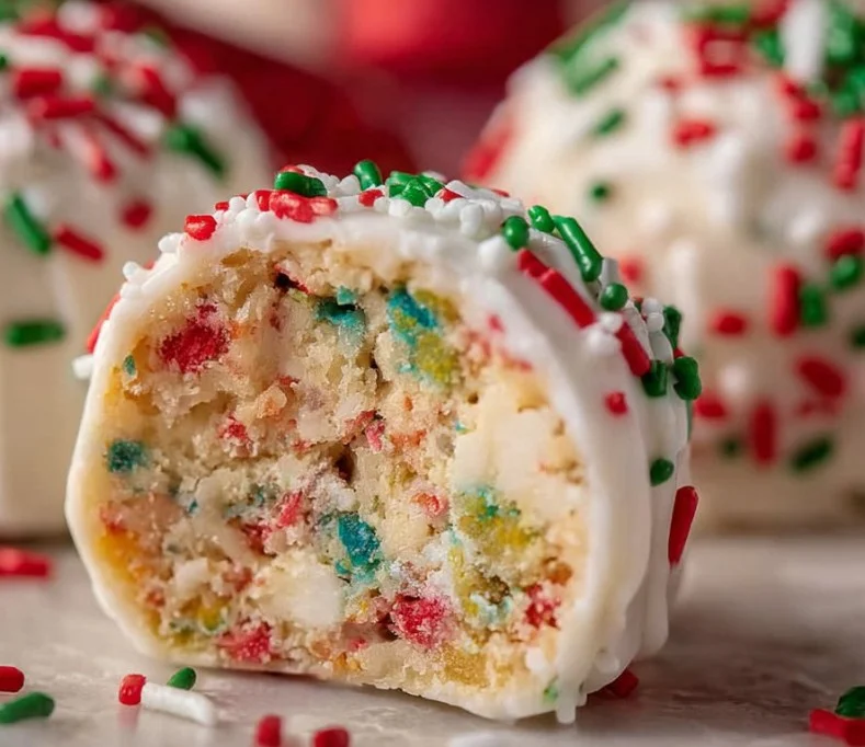 Delicious Christmas Tree Cake Truffles featuring Little Debbie's Cakes