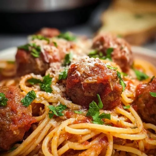 Crock Pot Spaghetti and Meatballs