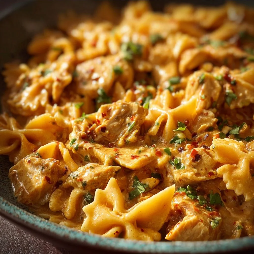 Delicious Marry Me Chicken Pasta served in a bowl with herbs and sauce