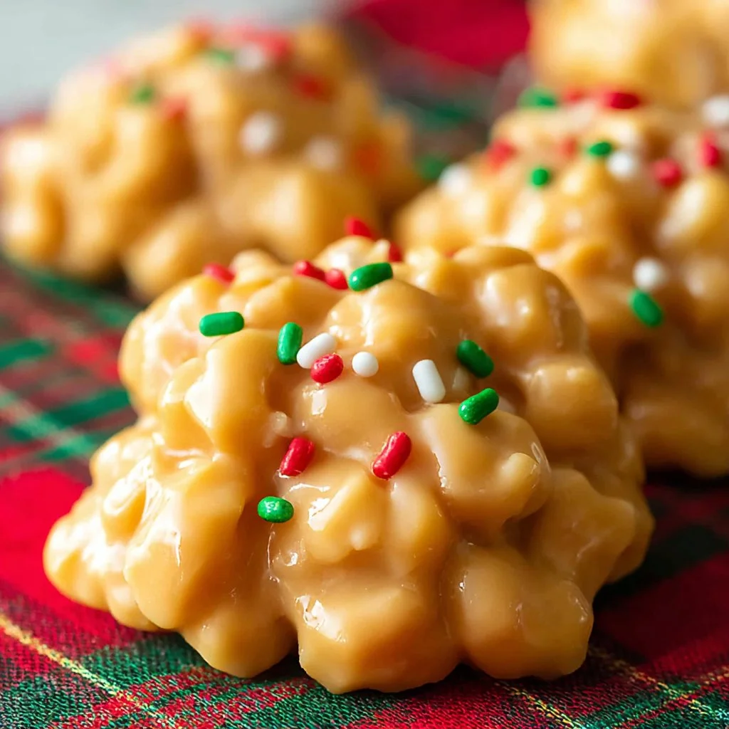 No bake avalanche cookies with chocolate and marshmallows on a plate