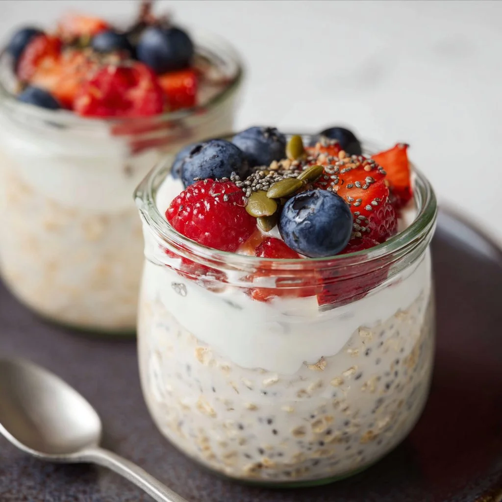 Overnight Oats with Greek Yogurt