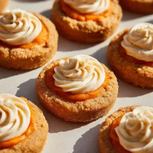 Freshly baked Pumpkin Pie Cookies on a decorative plate.