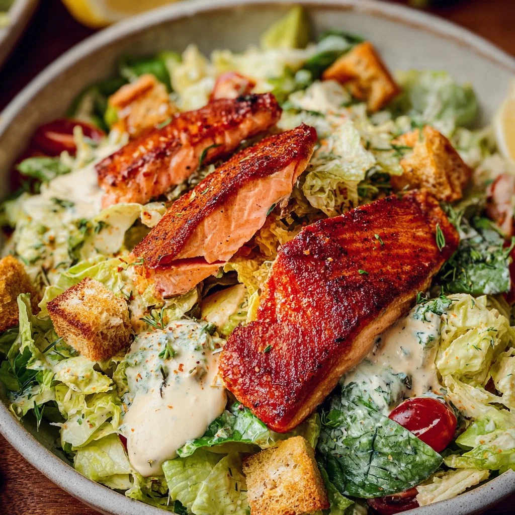 Salmon Caesar Salad
