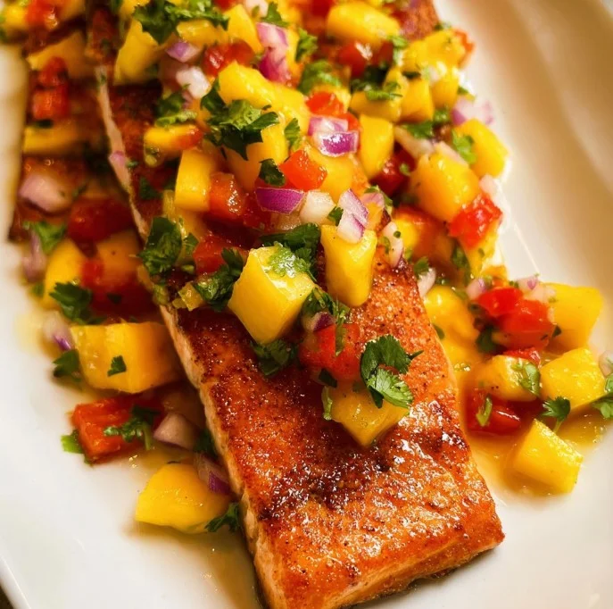 Salmon with Mango Salsa