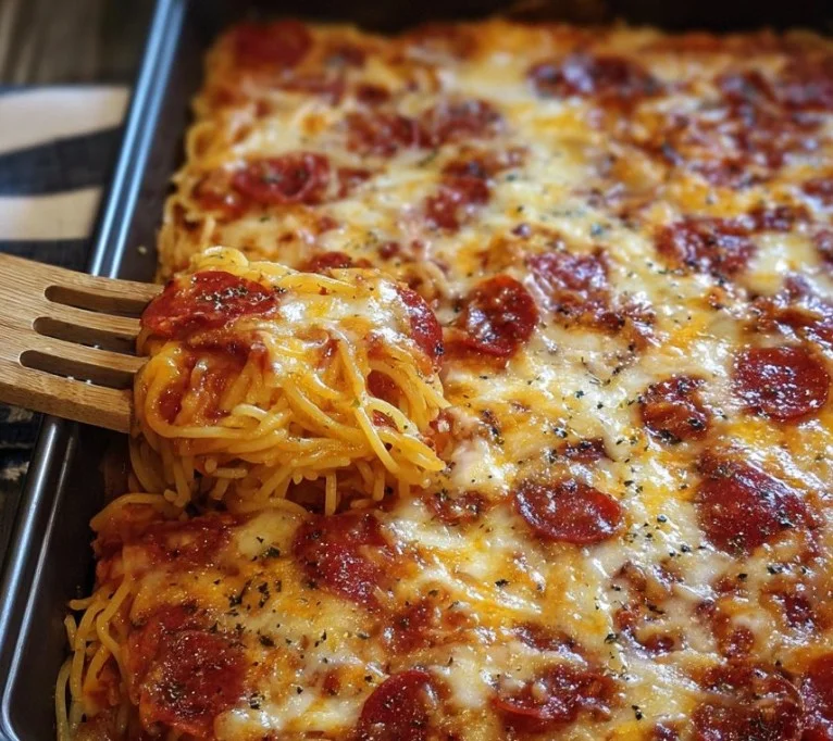 Spaghetti Pizza