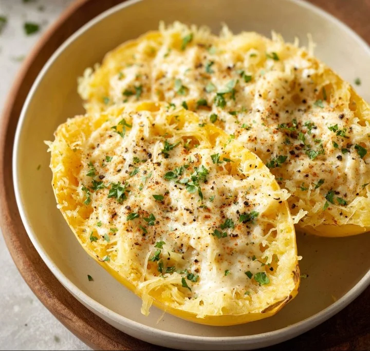 Spaghetti Squash Alfredo