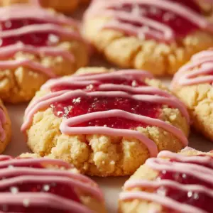 Delicious Strawberry Crunch Cookies with a crispy texture and strawberry flavor